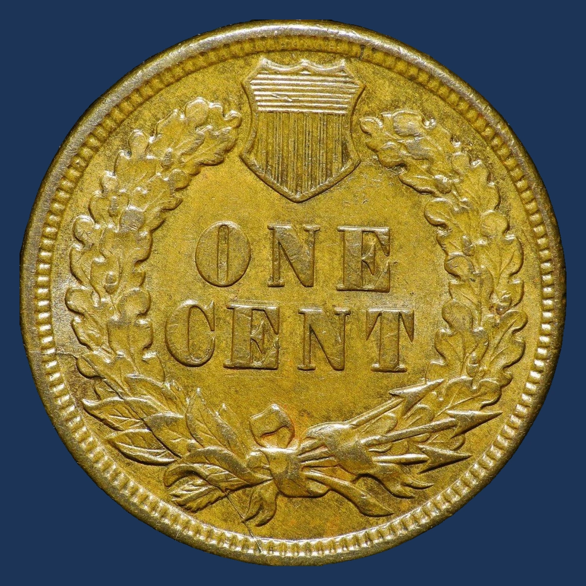 1907 Indian Head Penny: Die Crack