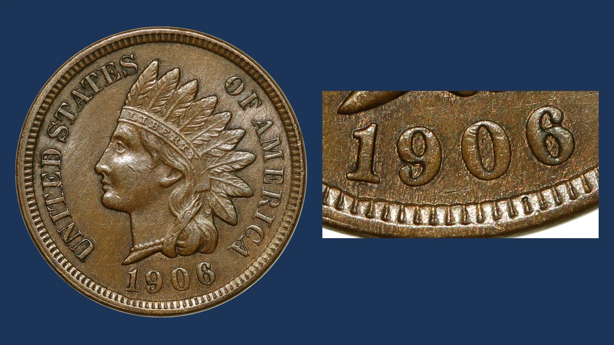 1906 Indian Head Penny: Misplaced Date