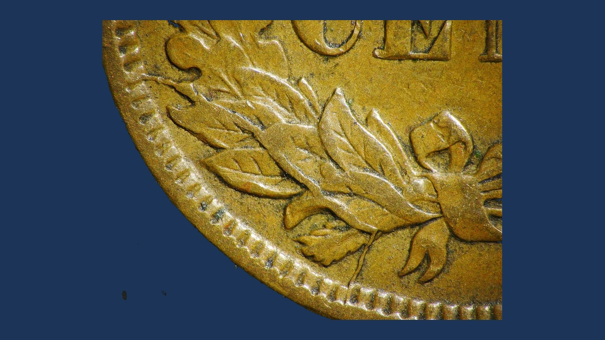 1906 Indian Head Penny: Die Break / Cud