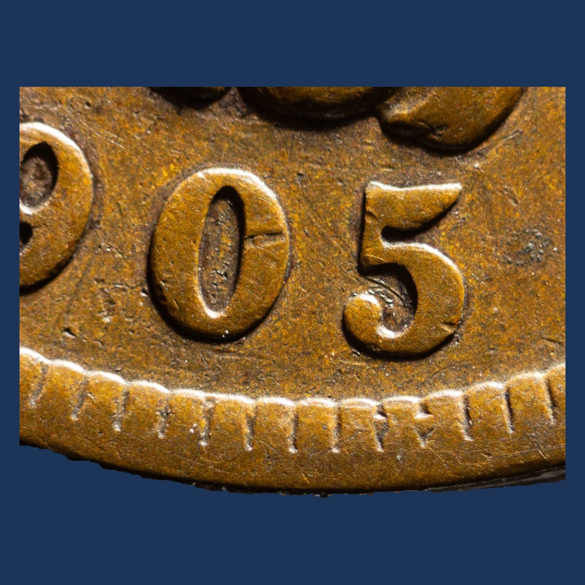1905 Indian Head Penny: Misplaced Date