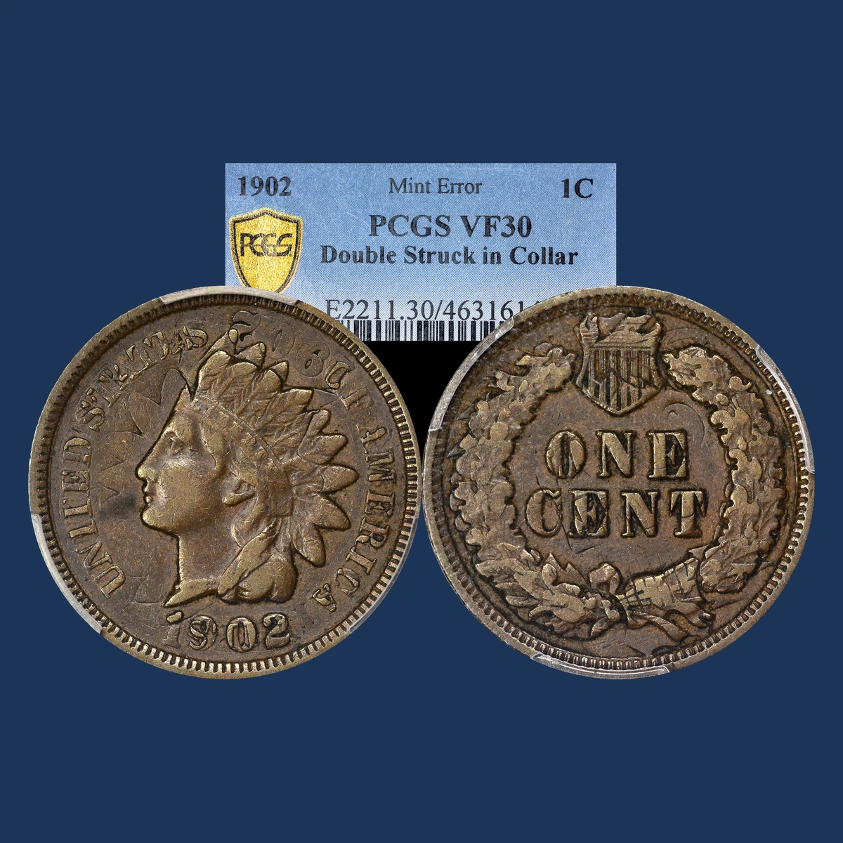 1902 Indian Head Penny: Double / Multiple Strike