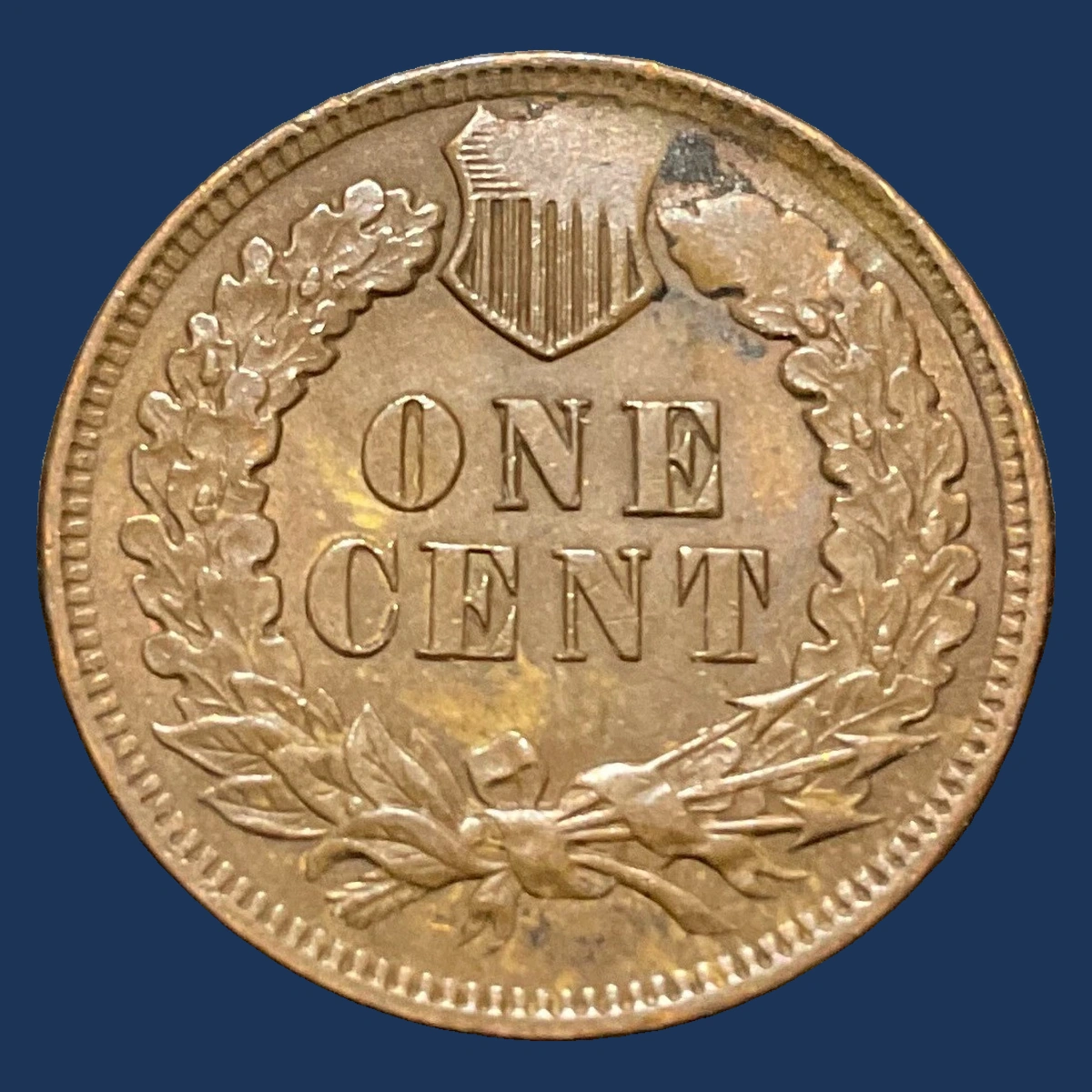 1901 Indian Cent: Struck Through
