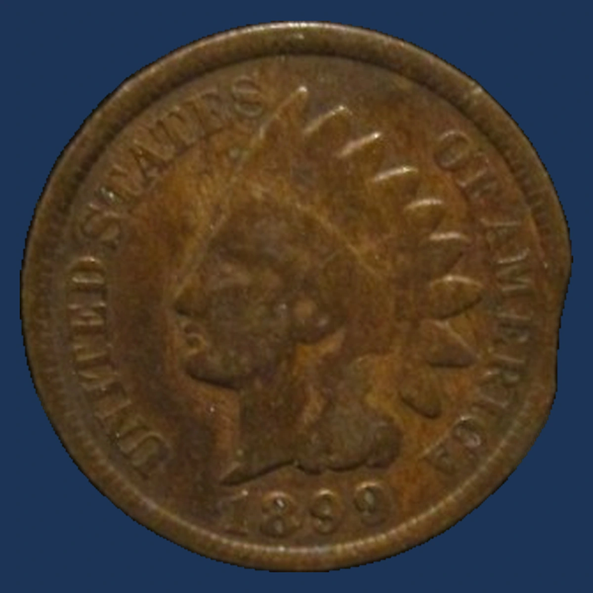 1899 Indian Head Penny: Clipped Planchet