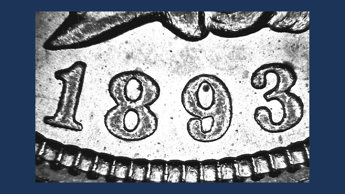 1893 Indian Head Penny: Misplaced Date