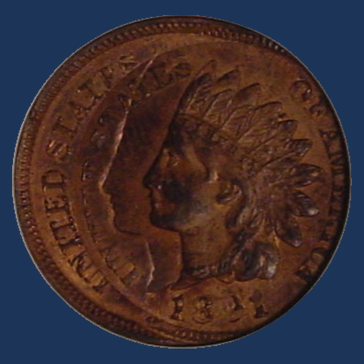 1891 Indian Cent: Multiple Strike