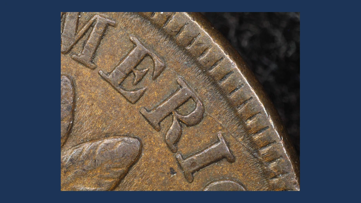 1891 Indian Head Penny: Die Crack