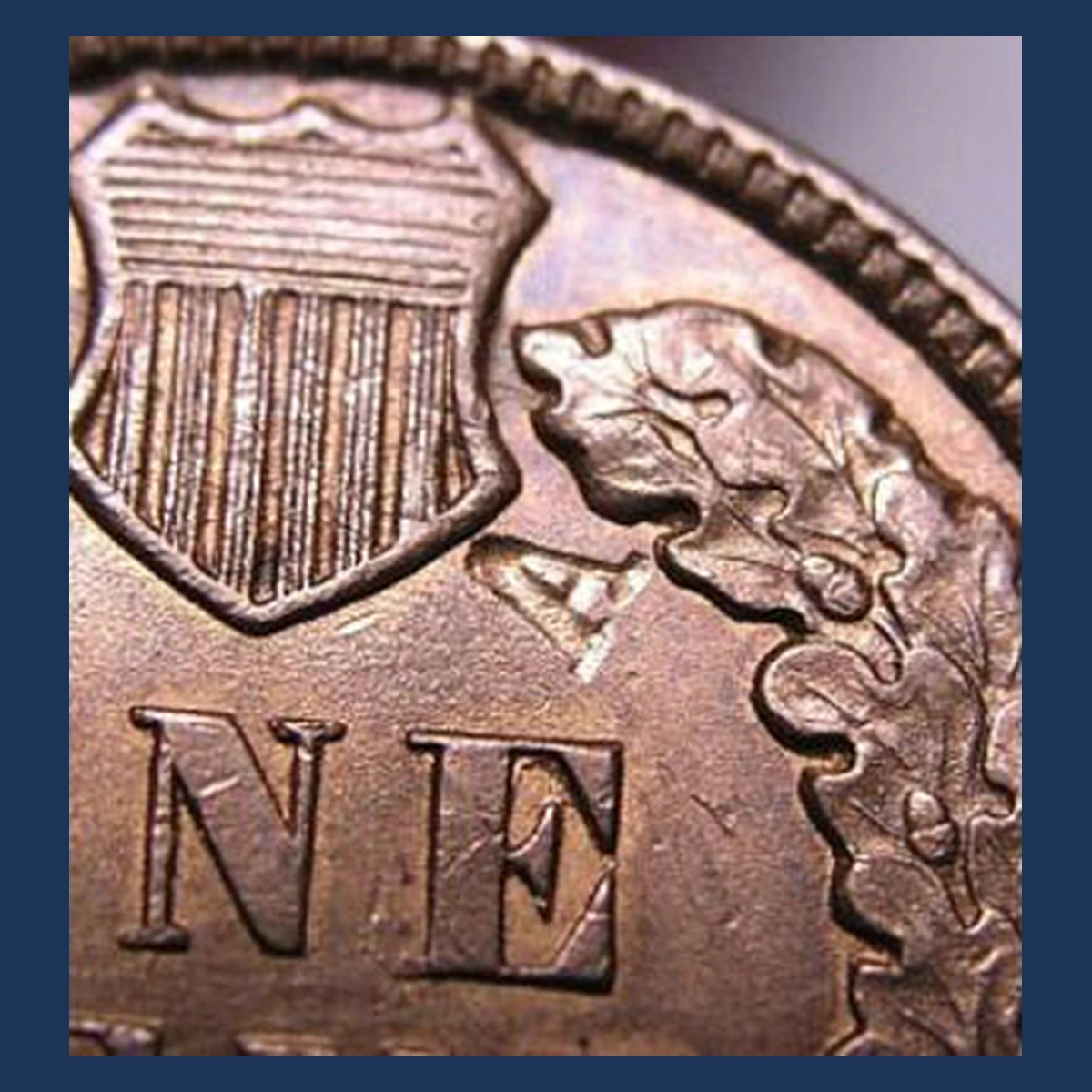 1891 Indian Cent: Struck Through