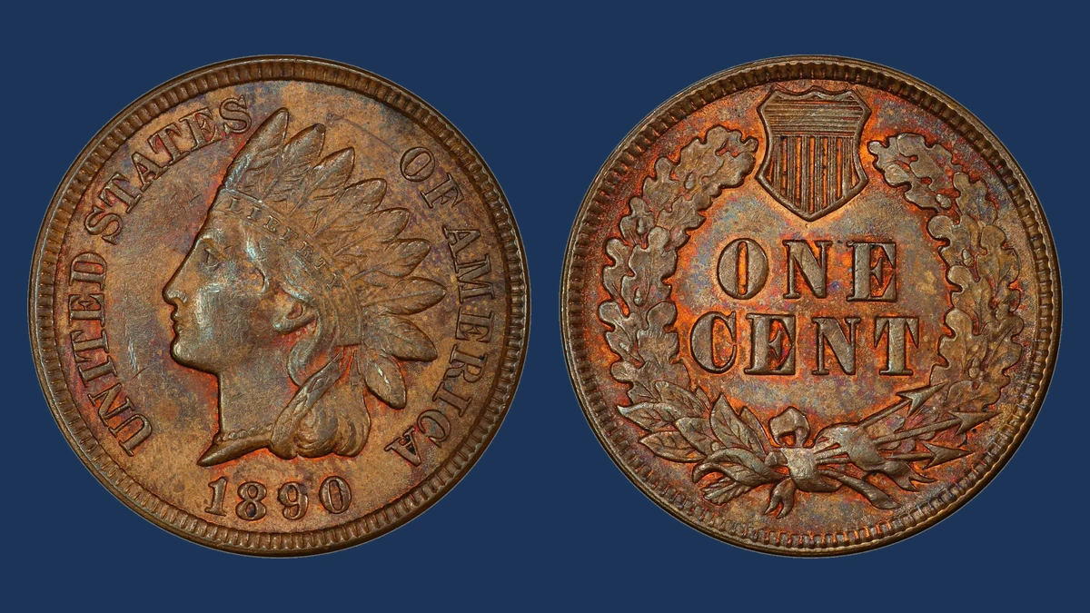 1890 Indian Head Penny: Misplaced Date
