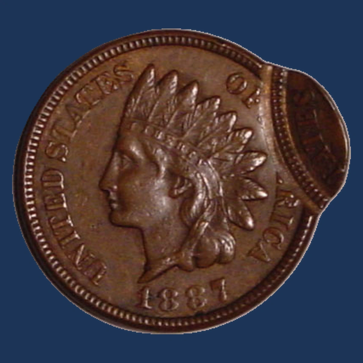 1887 Indian Cent: Multiple Strike