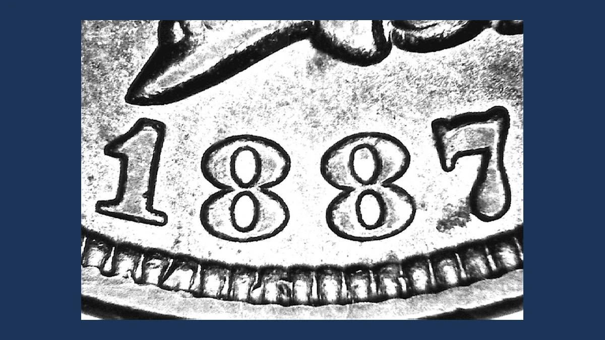 1887 Indian Head Penny: Misplaced Date