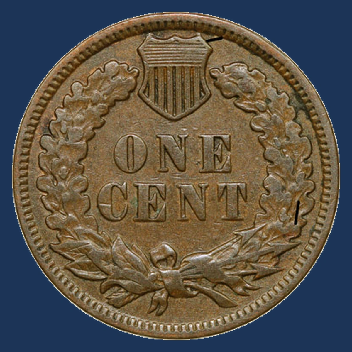 1886 Indian Head Penny: Die Crack
