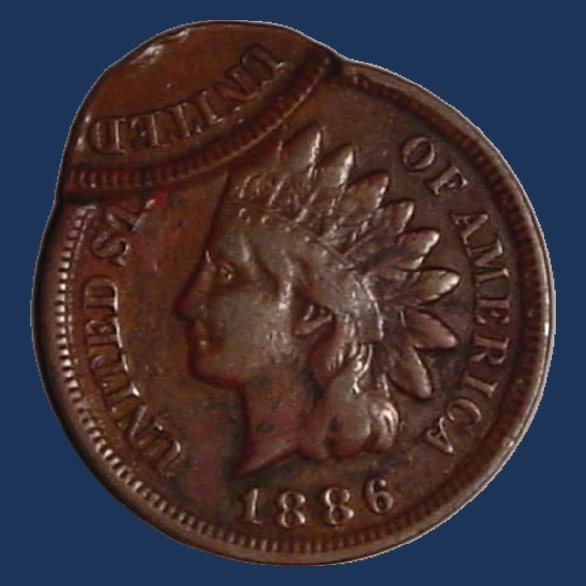 1886 Indian Cent: Multiple Strike