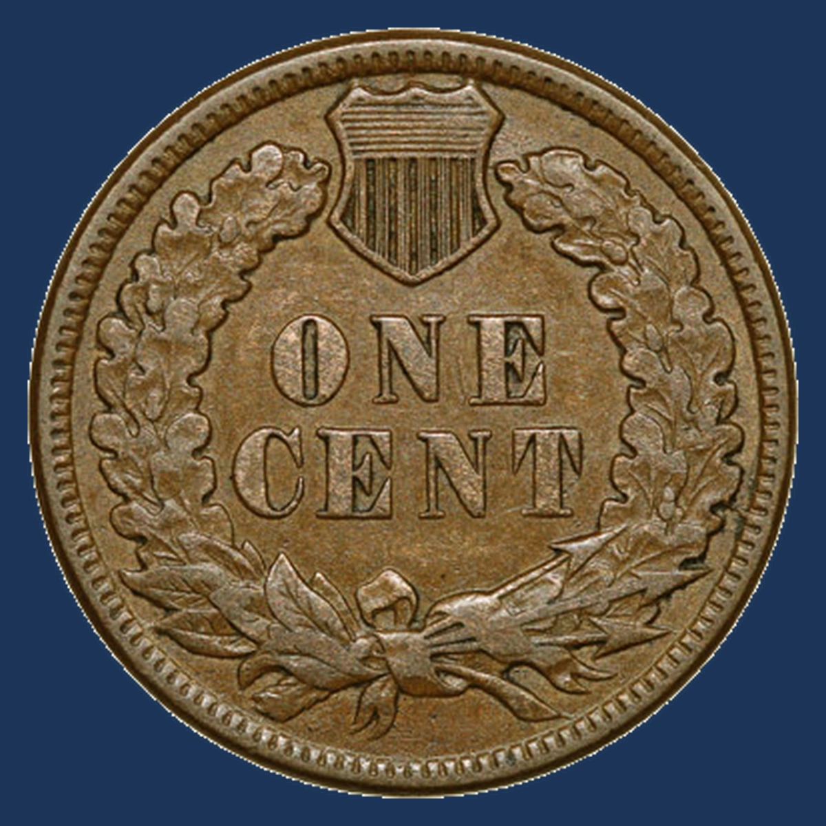 1884 Indian Head Penny: Die Crack