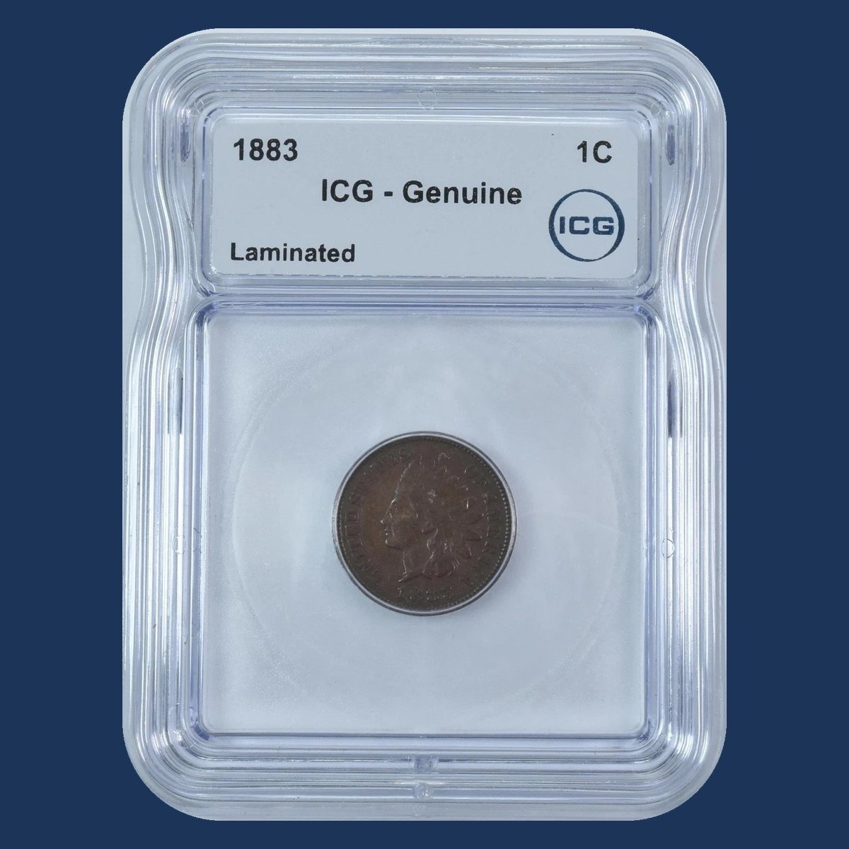1883 Indian Cent: Lamination