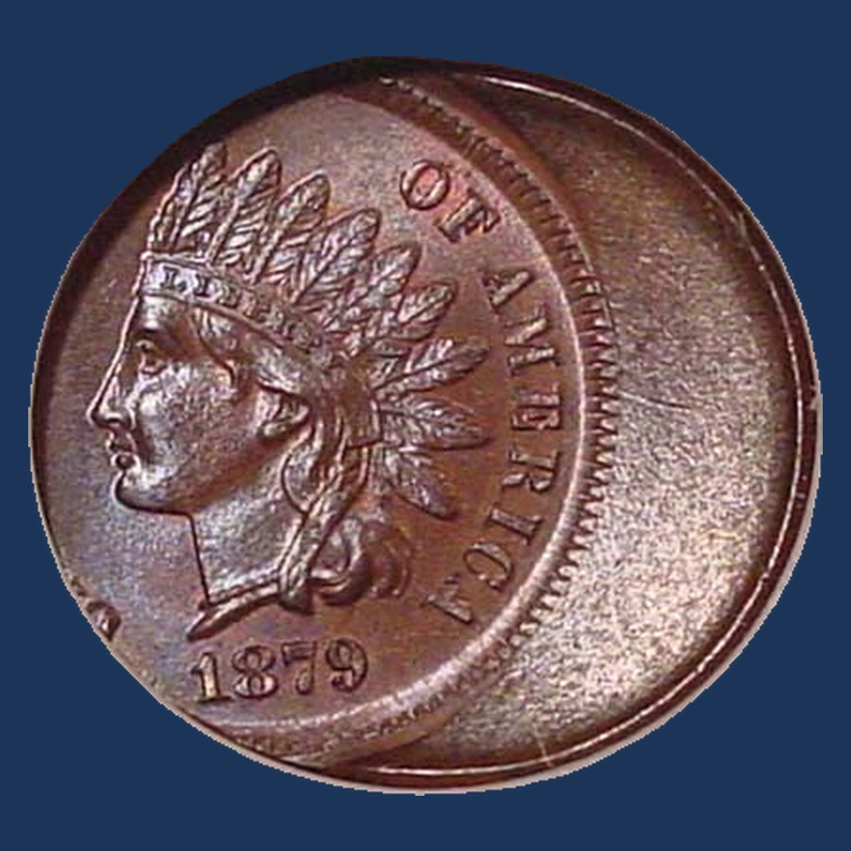1879 Indian Cent: Off Center Strike
