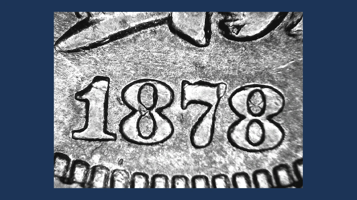1878 Indian Head Penny: Repunched Date