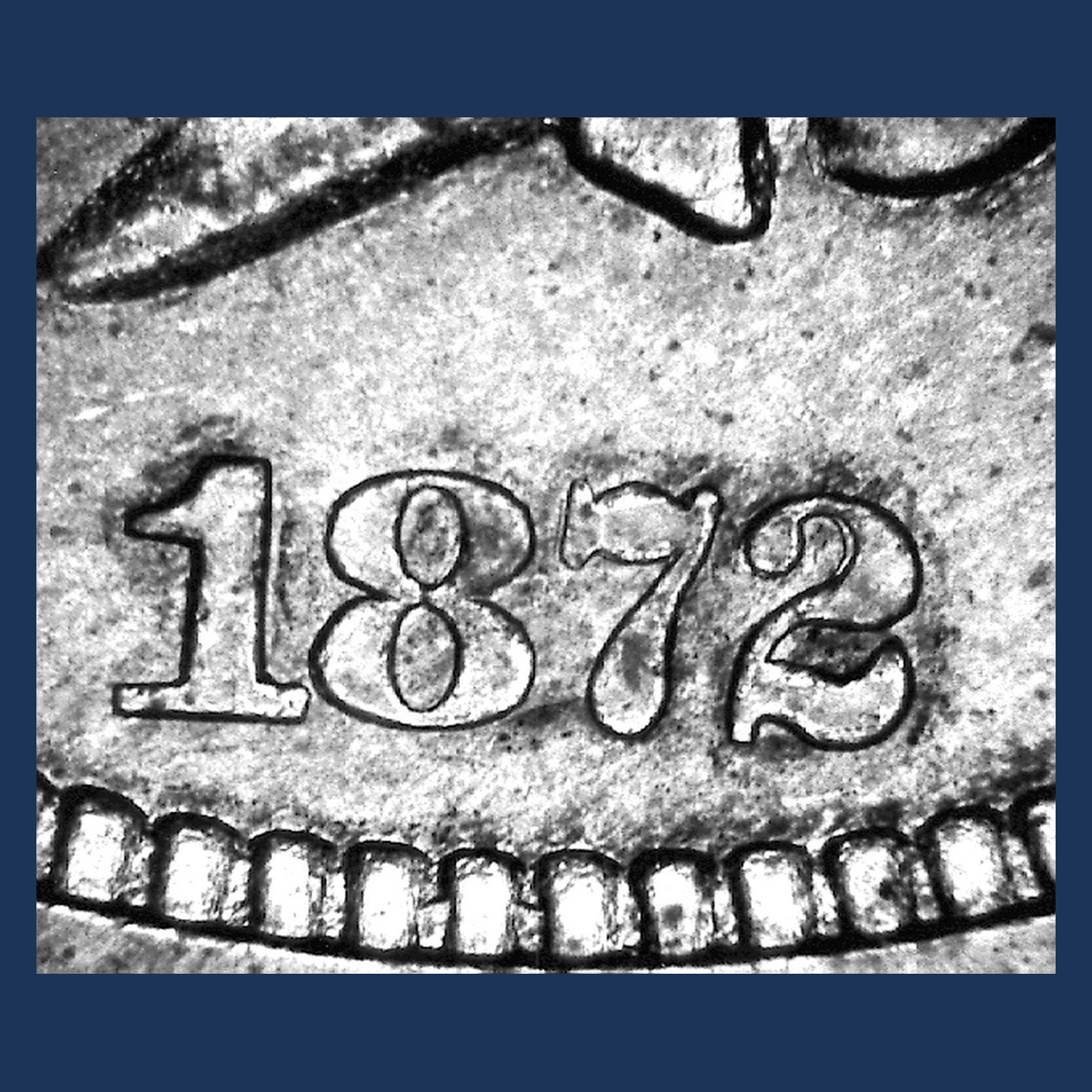 1872 Indian Head Penny: Misplaced Date