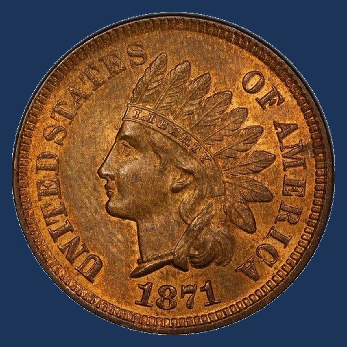 1871 Indian Cent: Rotated Dies