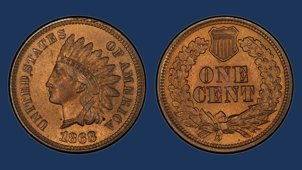 1868 Indian Head Penny: Misplaced Date
