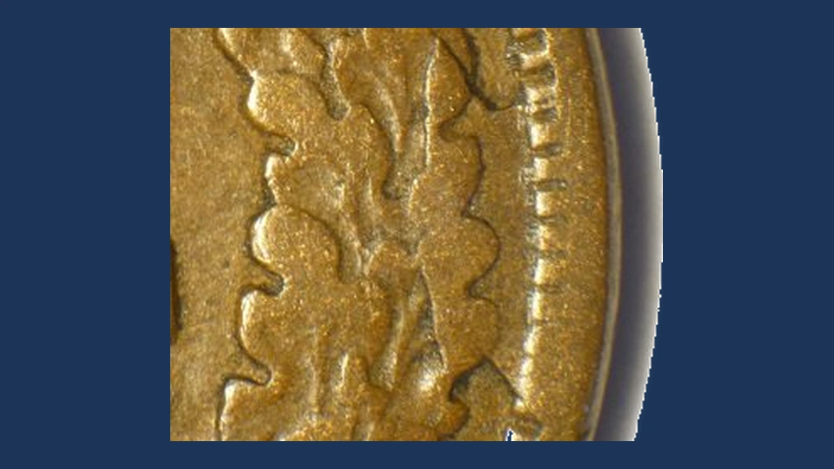 1868 Indian Head Penny: Die Crack