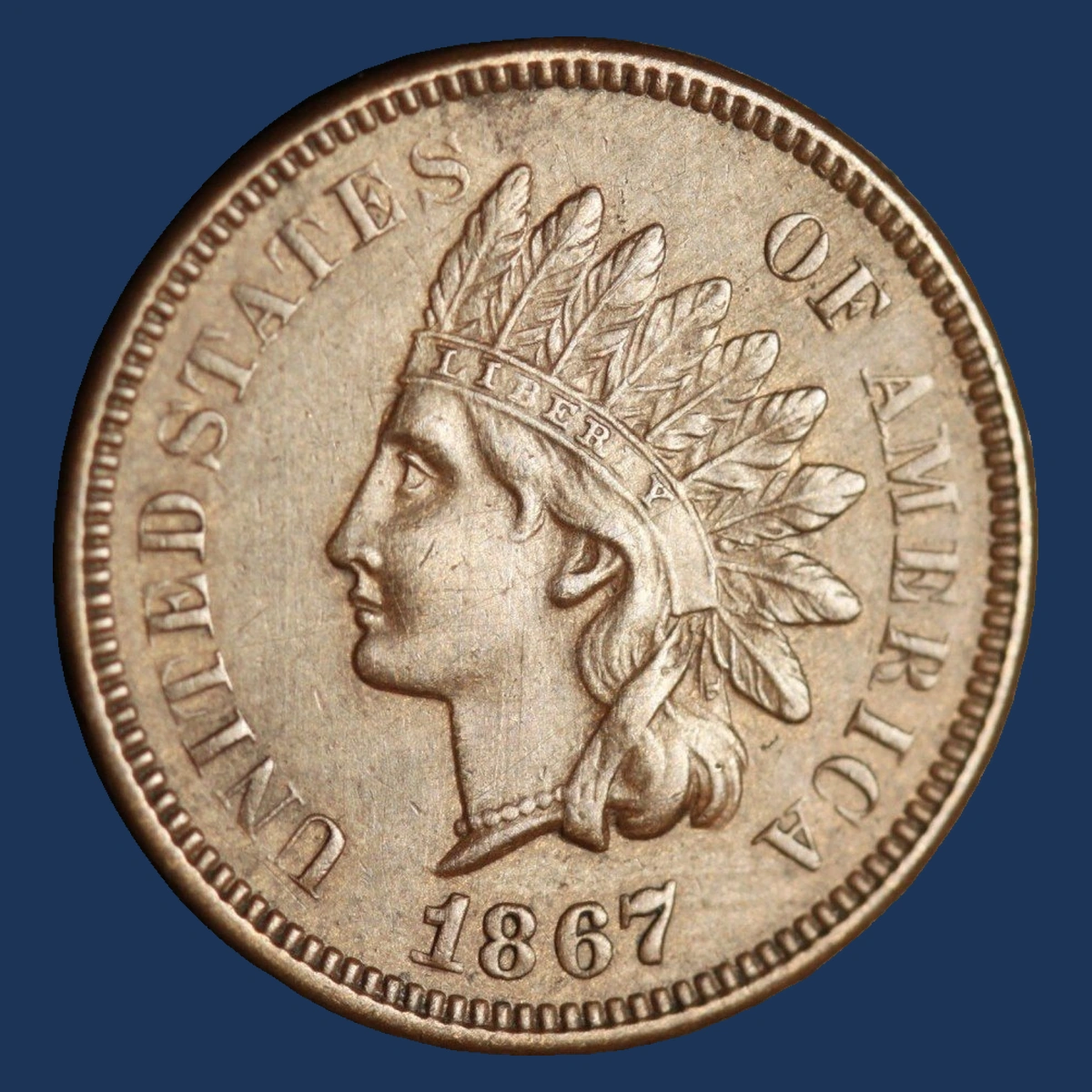 1867 Indian Cent: Die Clash