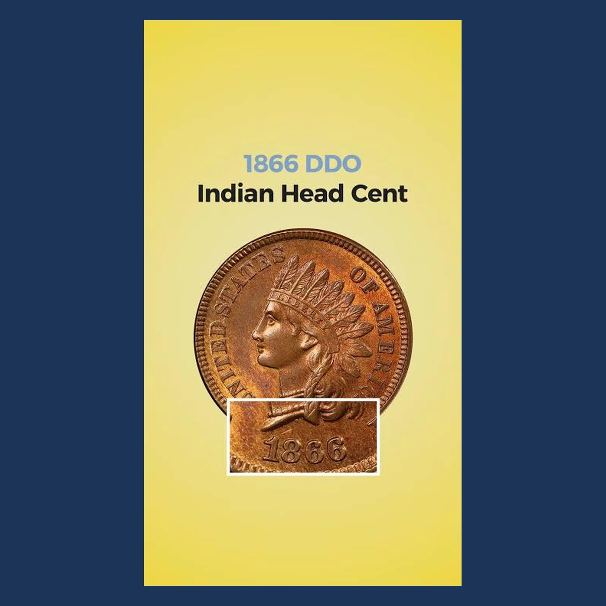 1866 Indian Head Penny: Misplaced Date