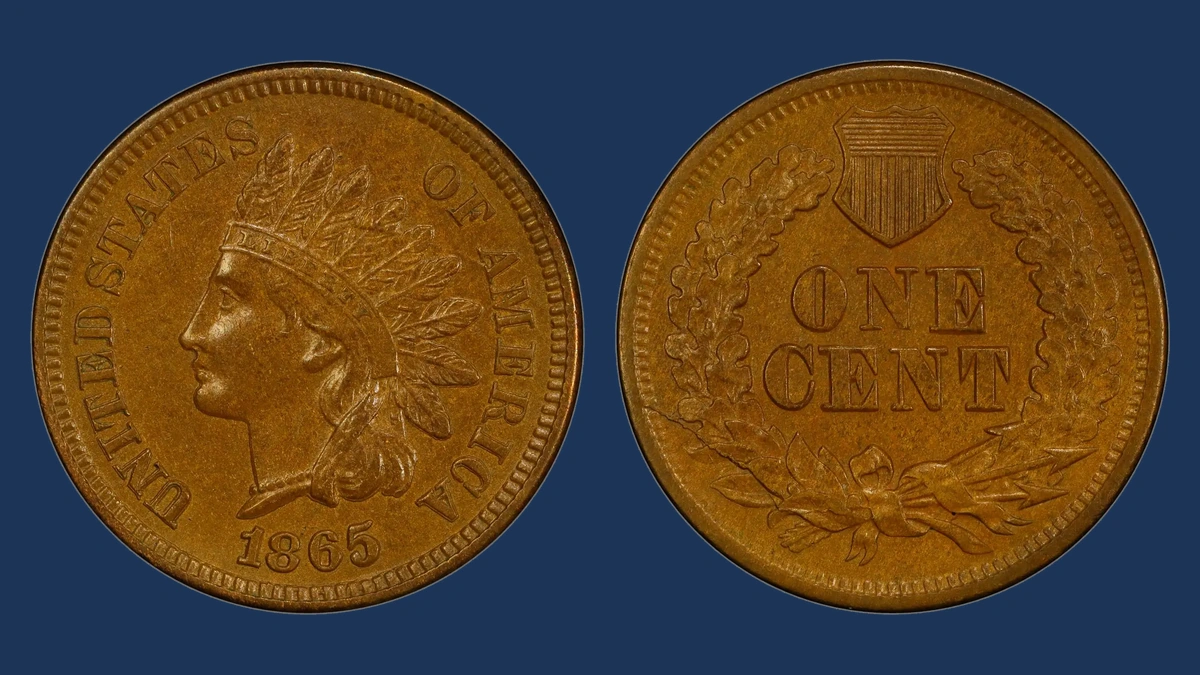 1865 Indian Head Penny: Misplaced Date