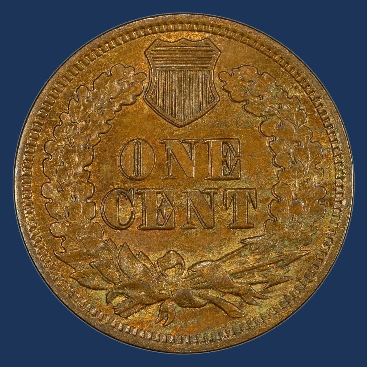 1865 Indian Head Penny: Doubled Die Reverse
