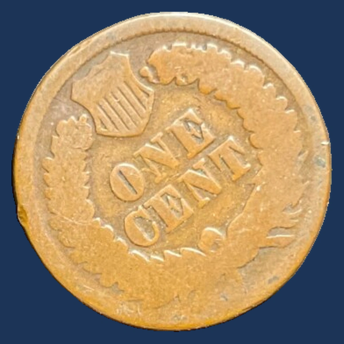 1865 Indian Head Penny: Rotated Dies