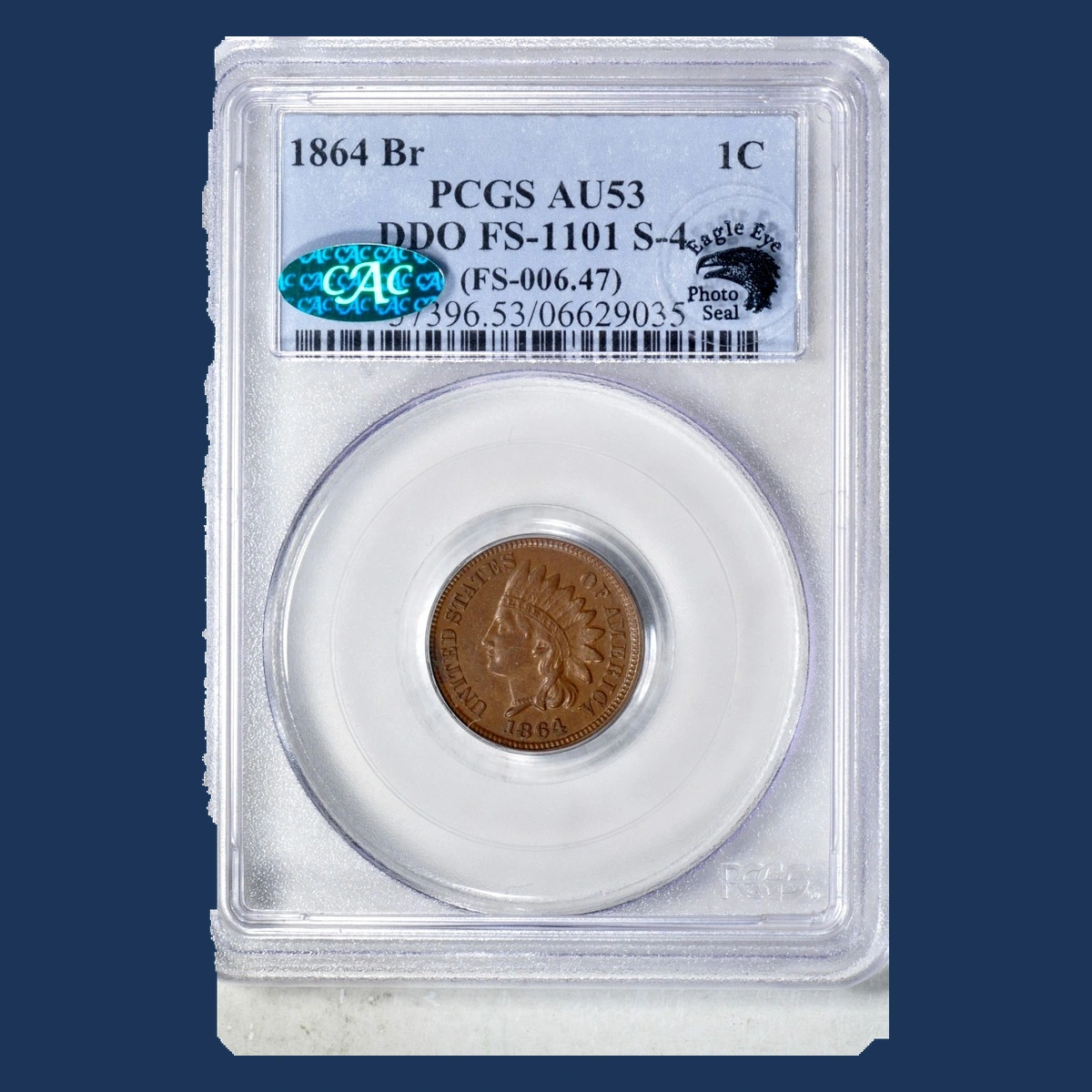 1864 Indian Cent: Doubled Die Obverse