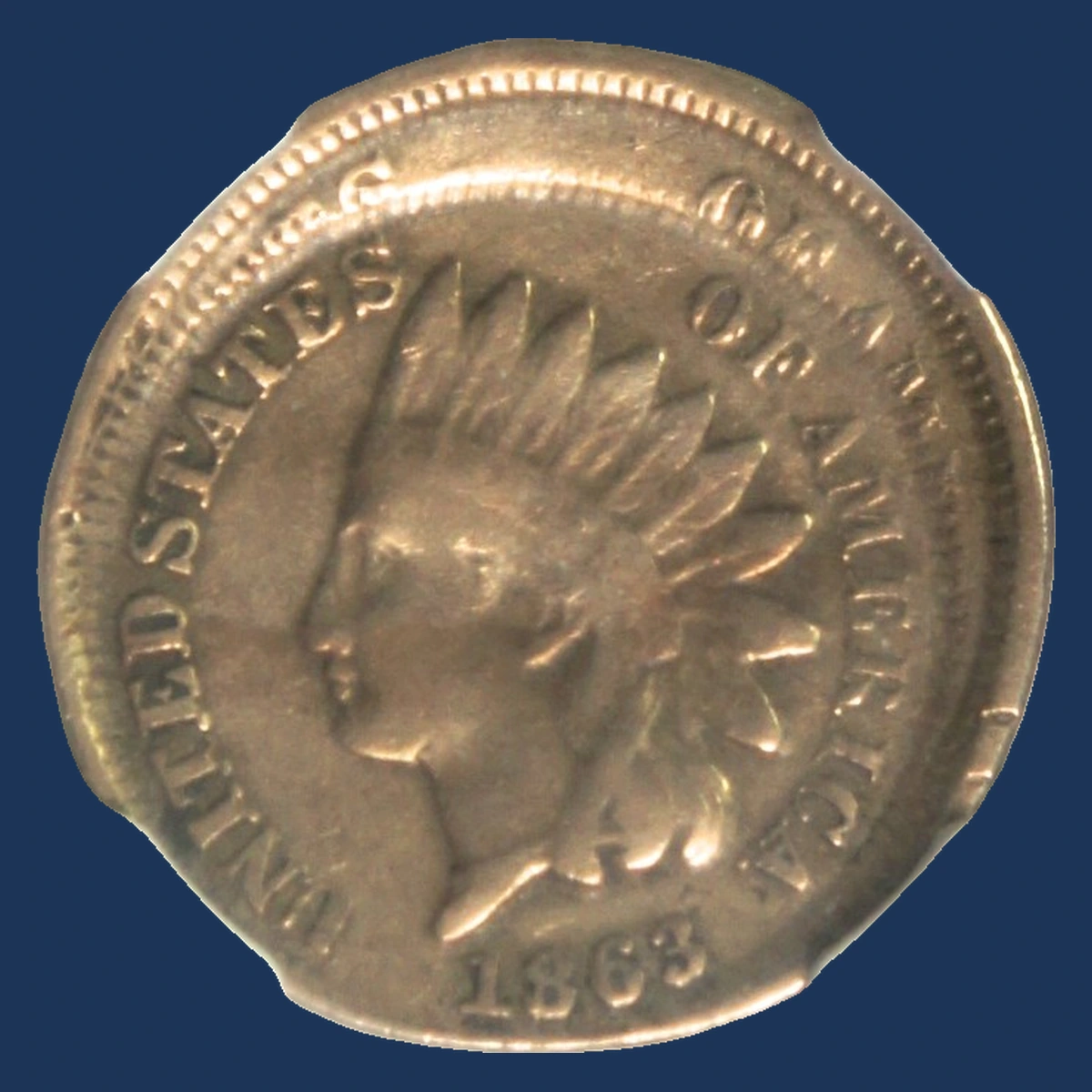 1863 Indian Cent: Multiple Strike