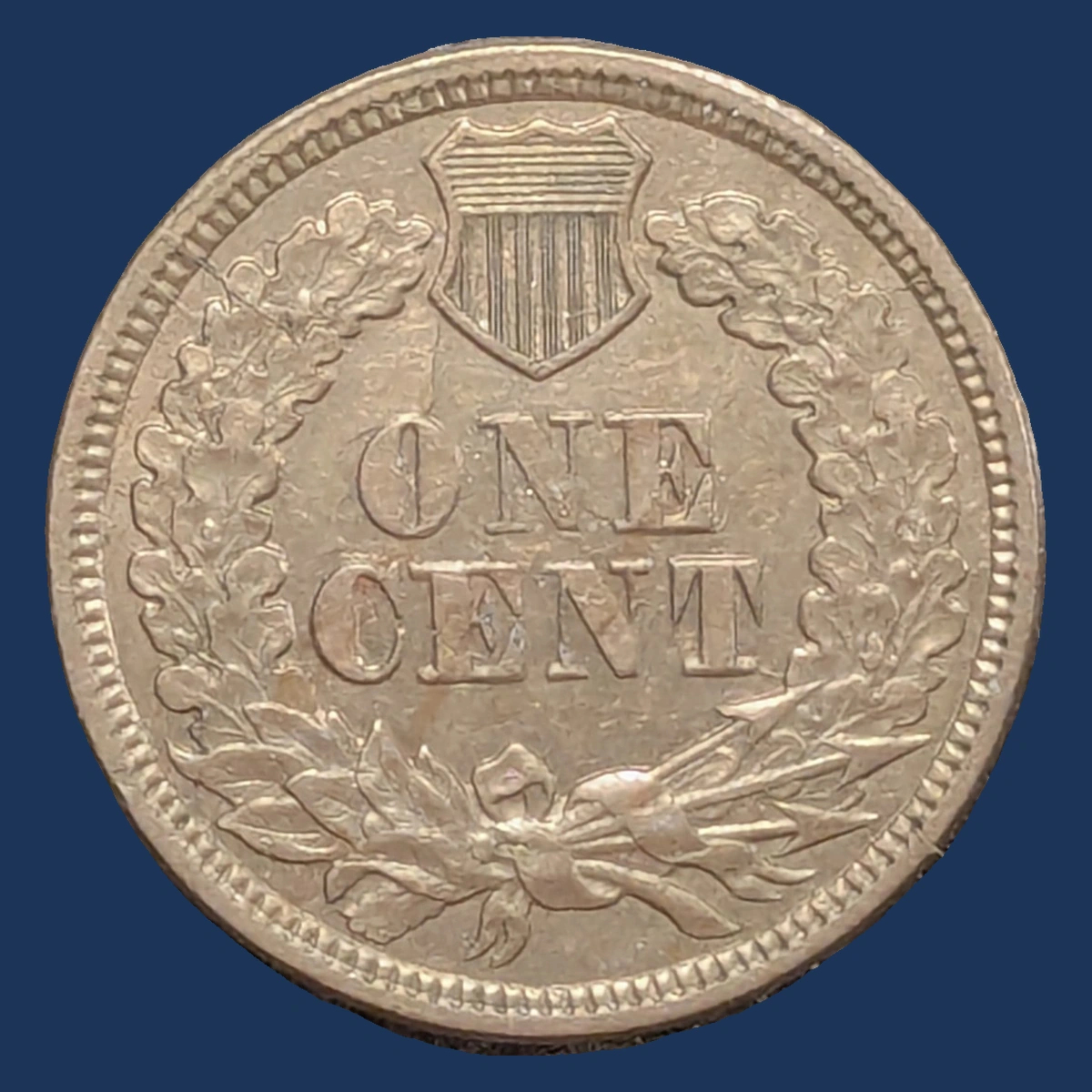1862 Indian Head Penny: Die Crack