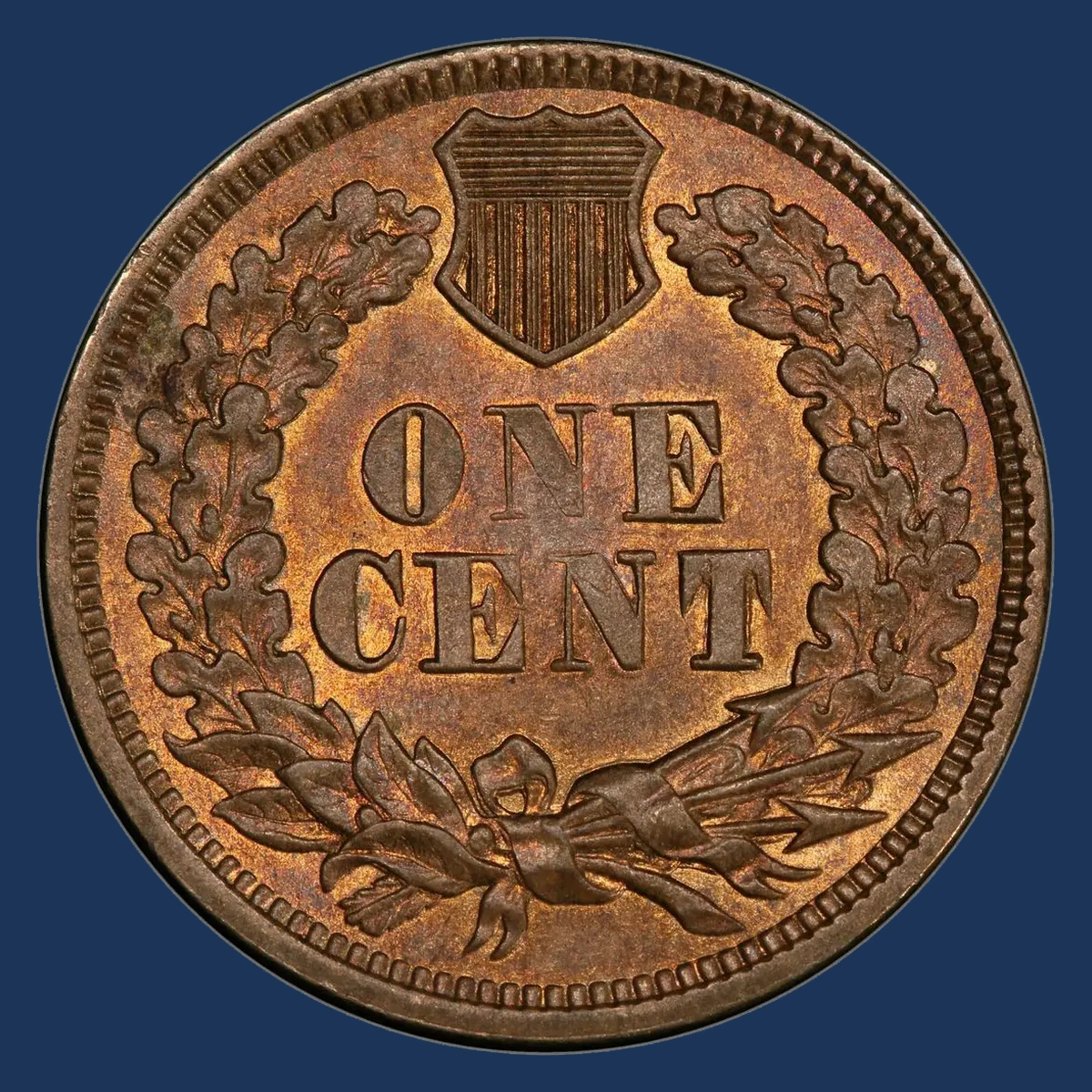 1862 Indian Head Penny: Doubled Die Reverse