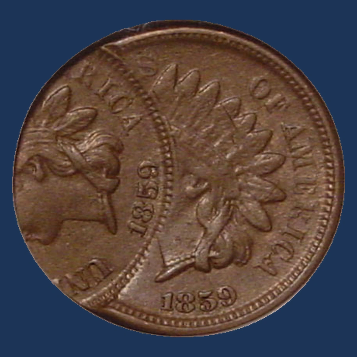 1859 Indian Cent: Multiple Strike