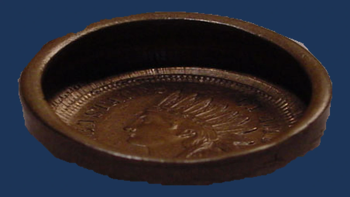 1859 Indian Head Penny: Die Cap / Capped-Die Strike