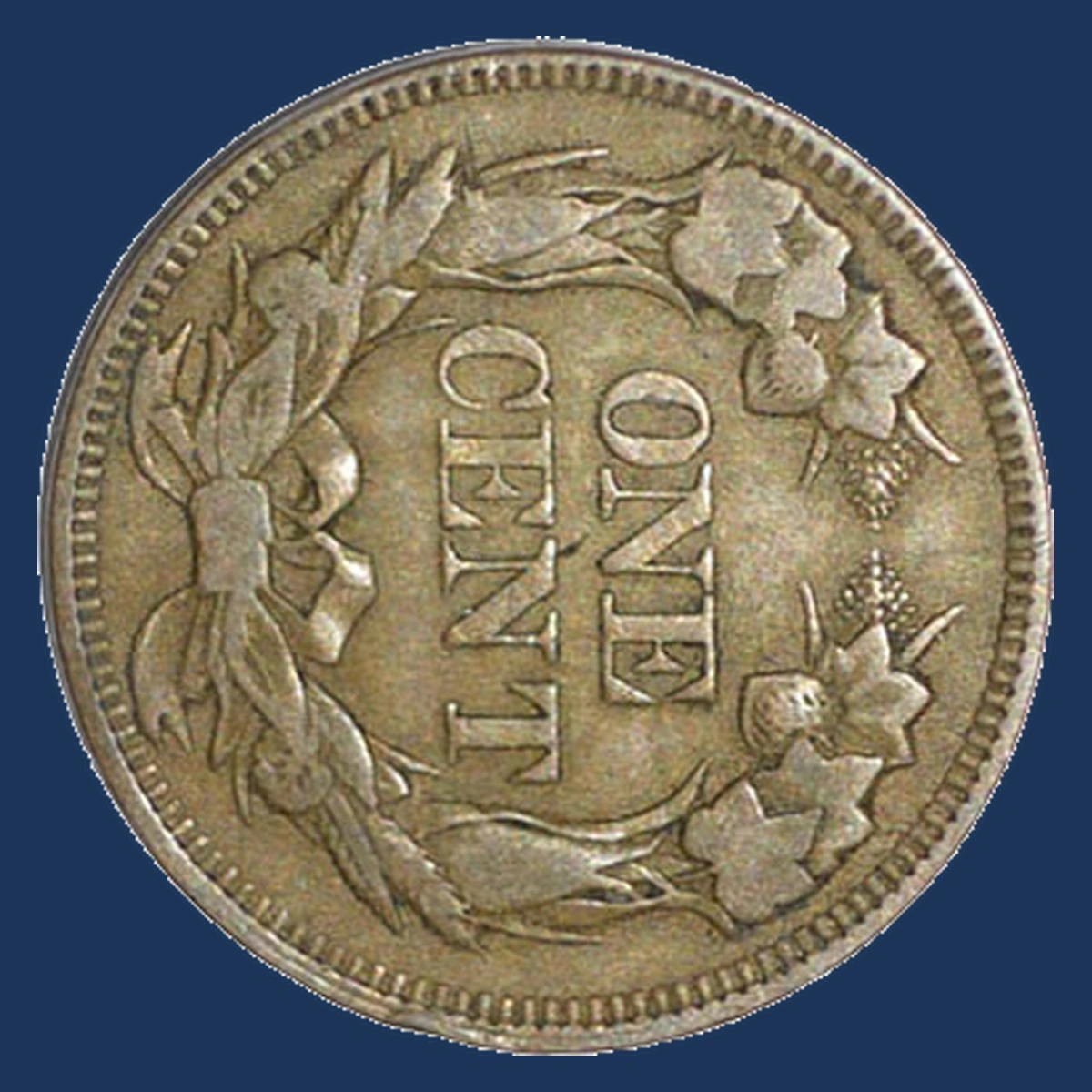 1857 Flying Eagle Cent: Rotated Dies