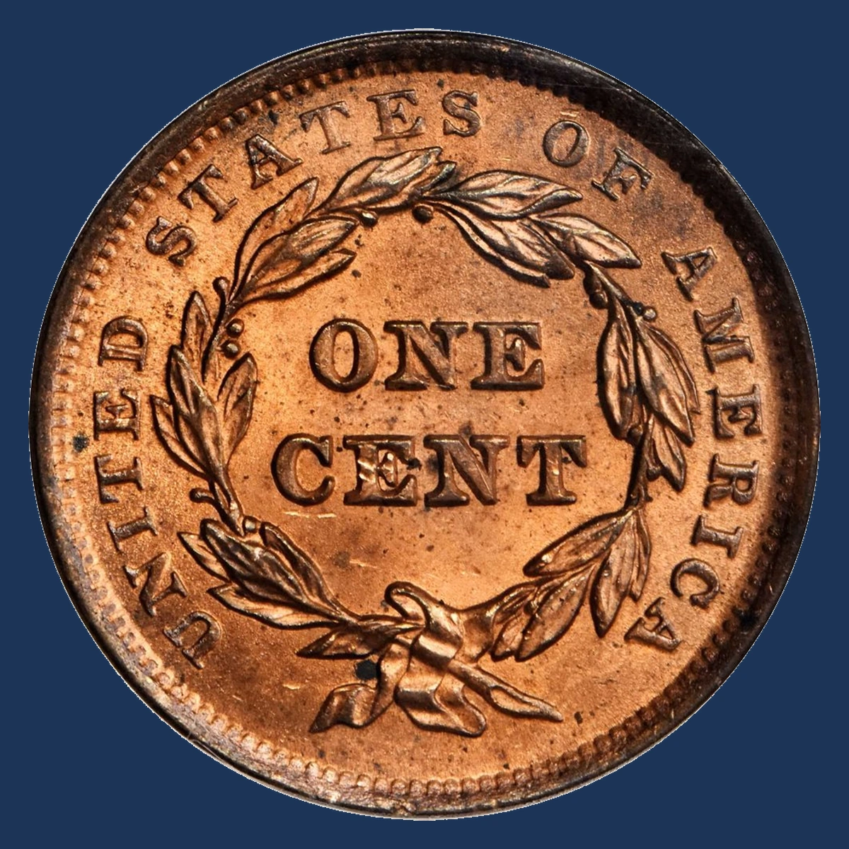 1842 Braided Hair Cent: Misaligned Die