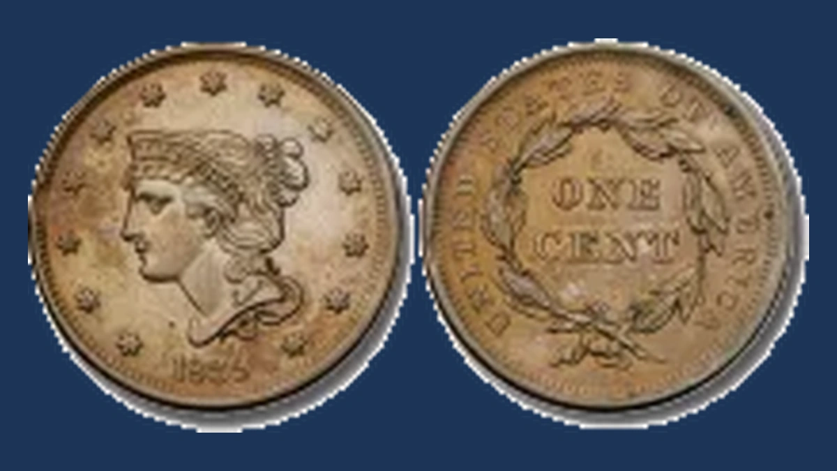 1839 Braided Hair Cent: Clipped Planchet