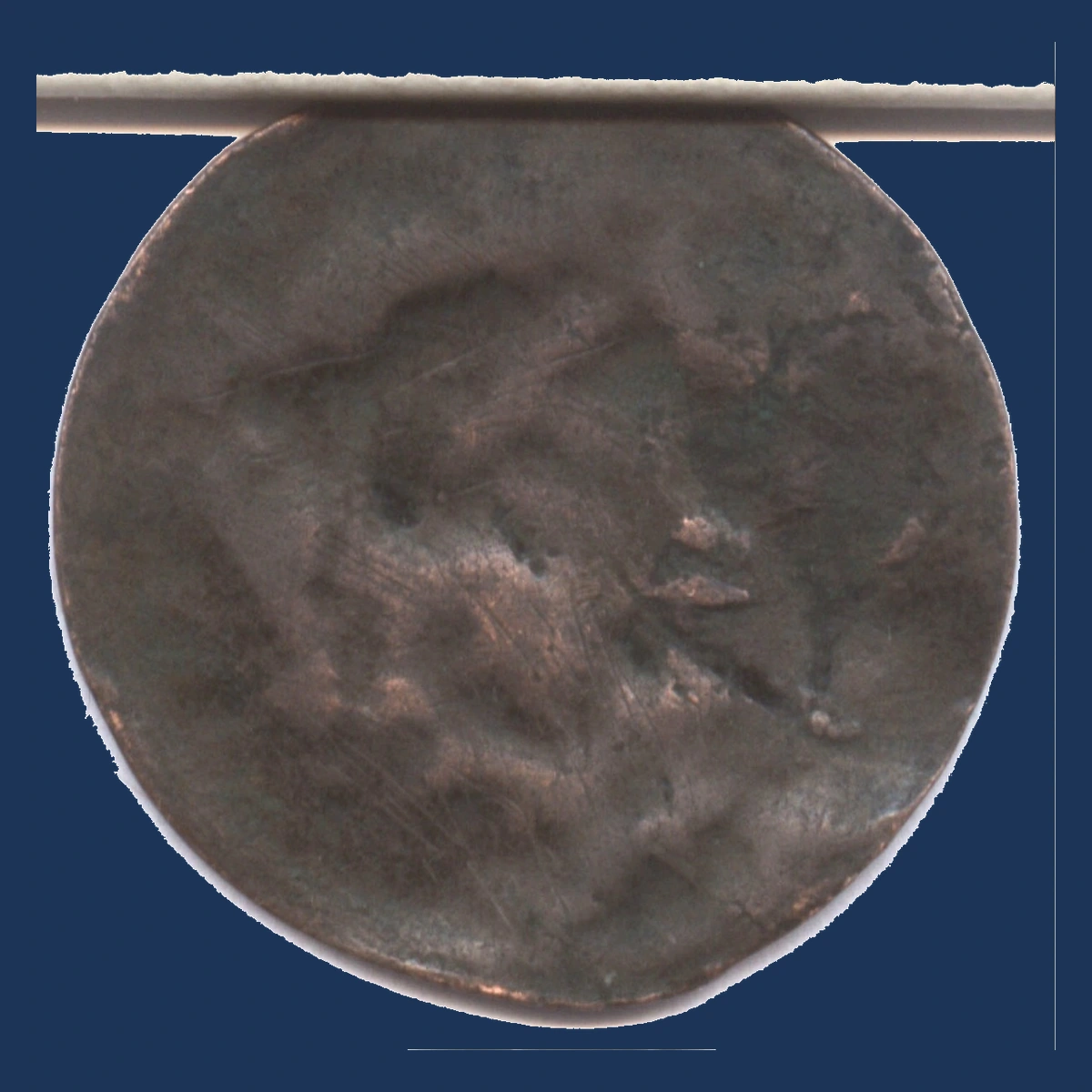 1835 Coronet Head Cent: Split Planchet