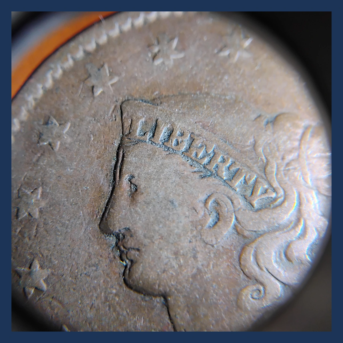 1834 Coronet Head Cent: Double Profile / Strike Doubling