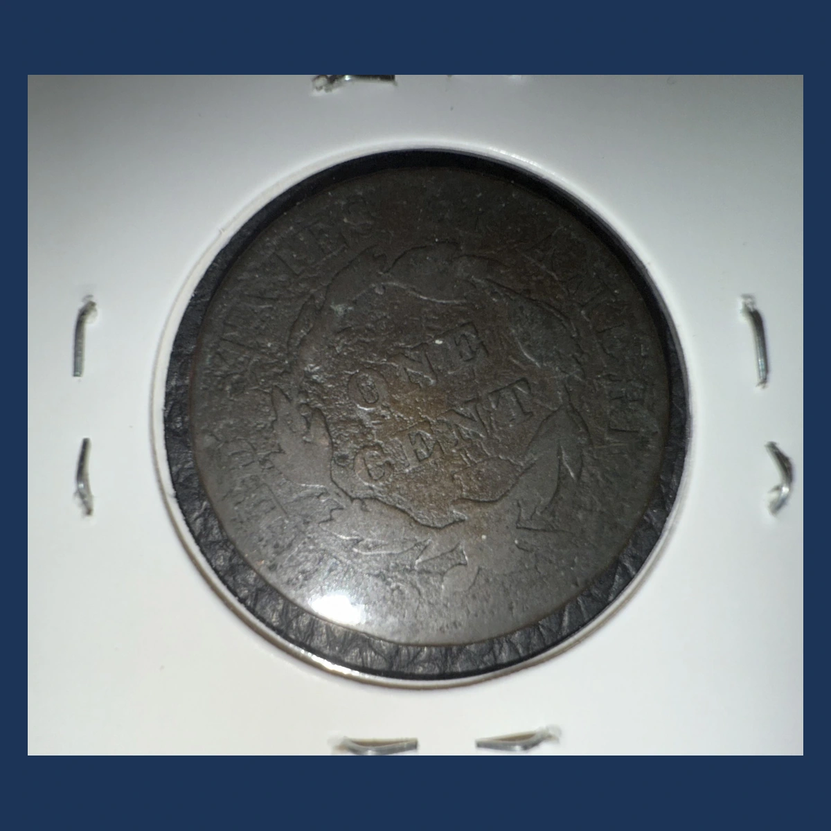 1823 Coronet Head Cent: Rotated Dies