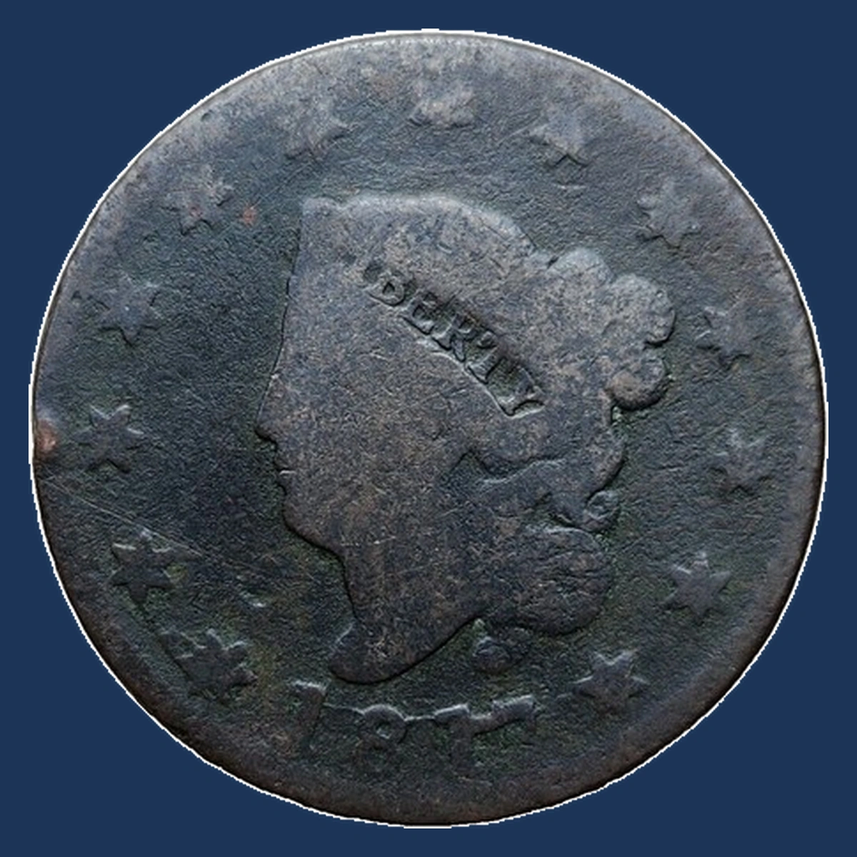 1817 Coronet Head Cent: Rotated Dies