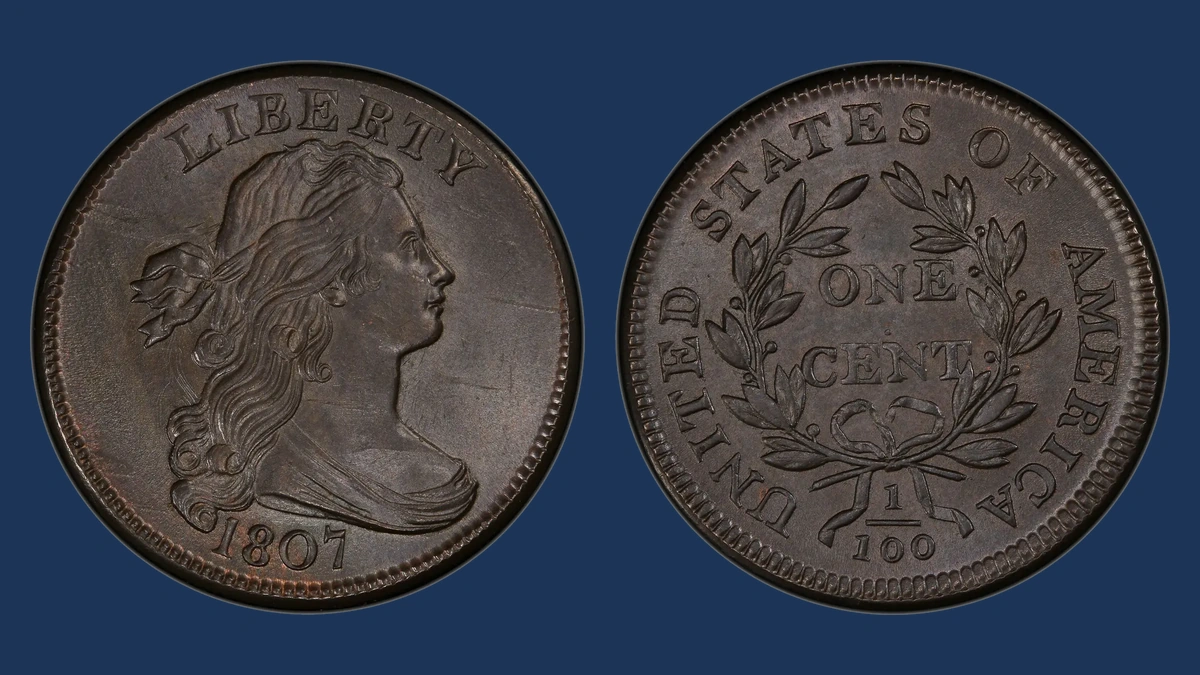 1807 Draped Bust Cent: Die Crack
