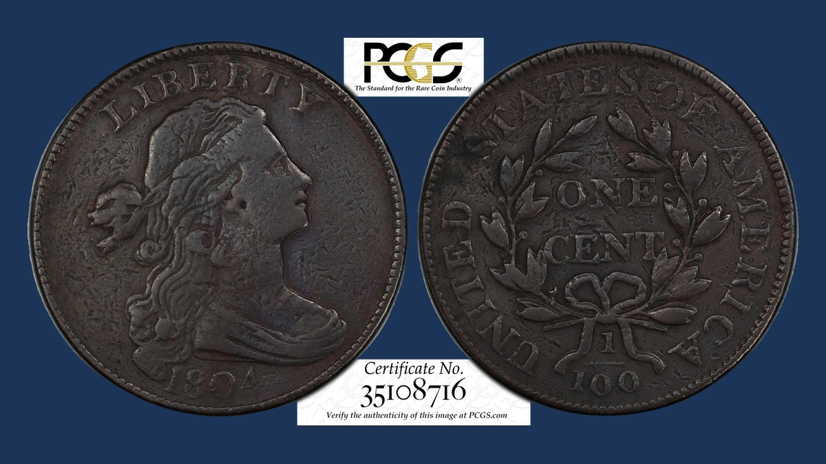 1804 Draped Bust Cent: Multiple Strike
