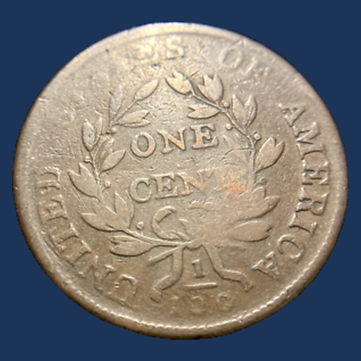 1802 Draped Bust Cent: Clashed Dies