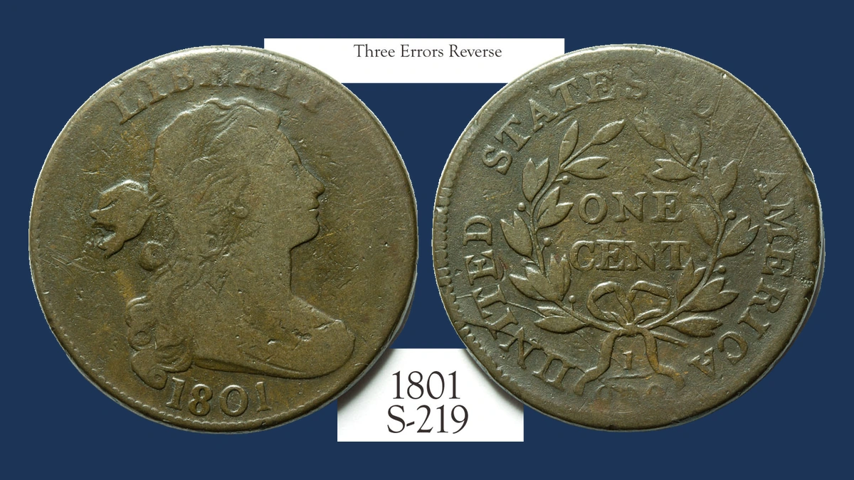 1801 Draped Bust Cent: Die Crack