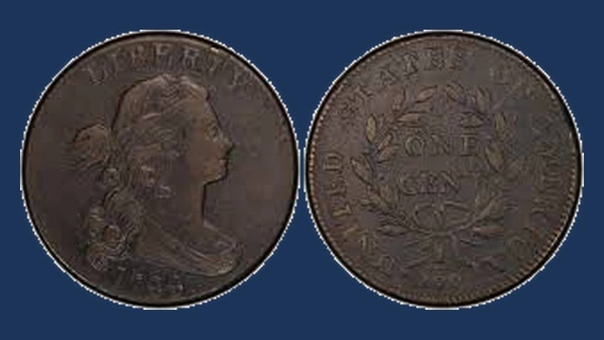 1799 Draped Bust Cent: Die Break
