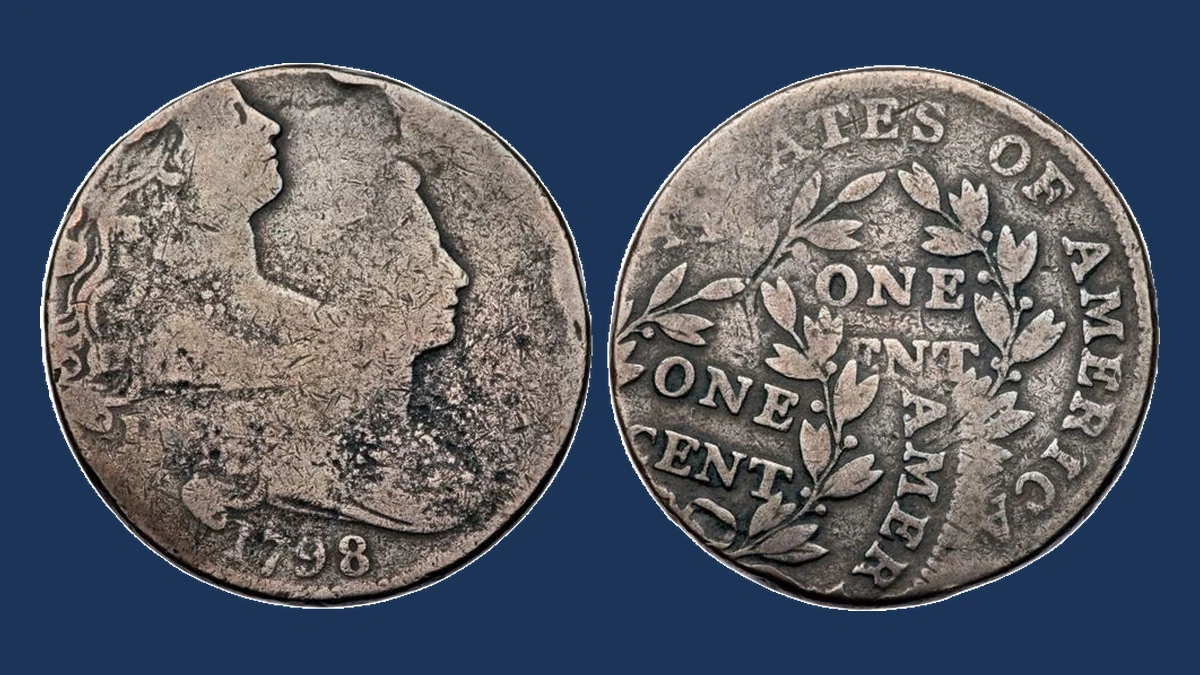 1798 Draped Bust Cent: Double / Multiple Strike