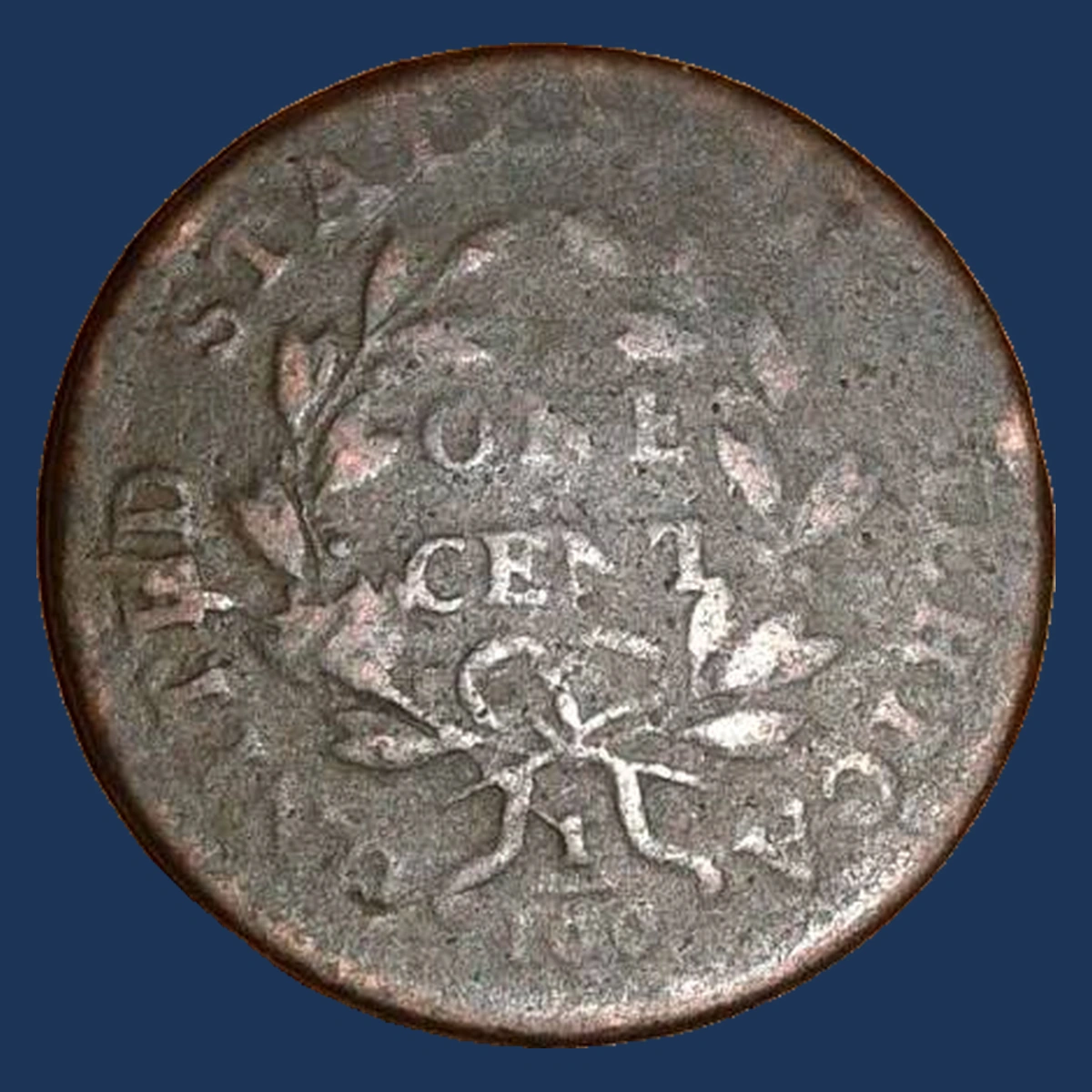 1798 Draped Bust Cent: Die Crack
