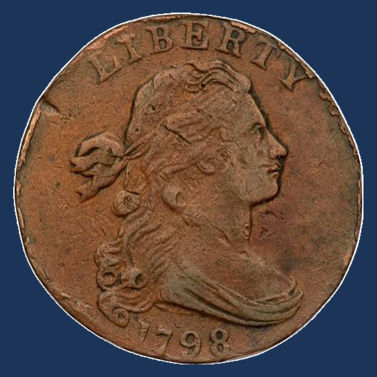 1798 Draped Bust Cent: Rotated Dies